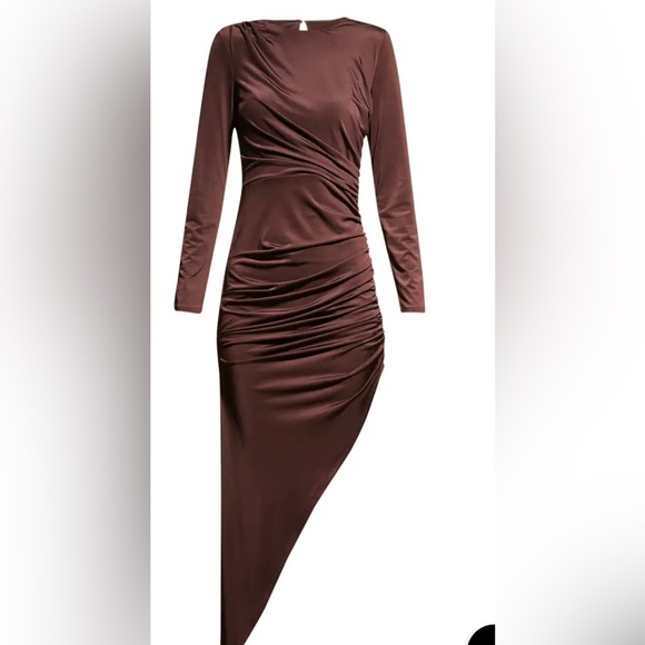 Veronica Beard 'Tristana" ruched asymmetric midi dress NEW - Picture 8 of 12